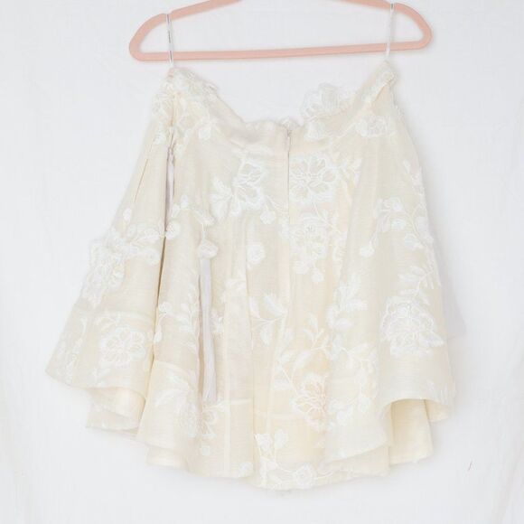 Zimmerman Ivory Postcard Applique Skirt Resort RTW 2022 Sold Out Rare NWT - Picture 4 of 7
